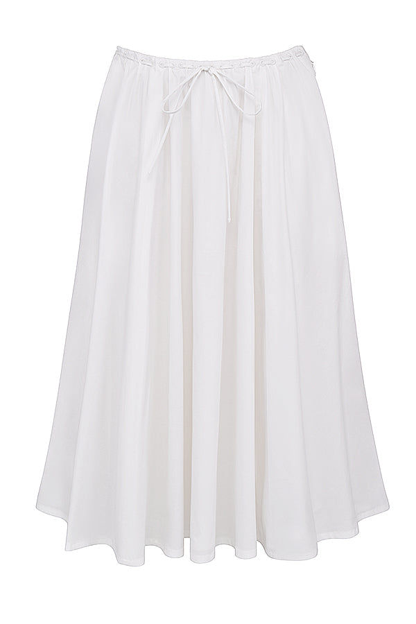 CORAL WHITE MIDI ELBİSE