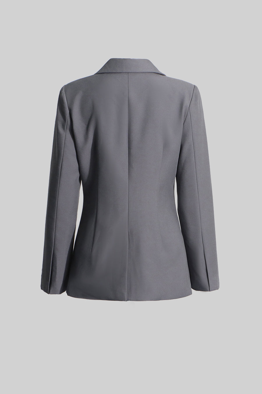 Yaka Fiyonk Detaylı Gri Blazer