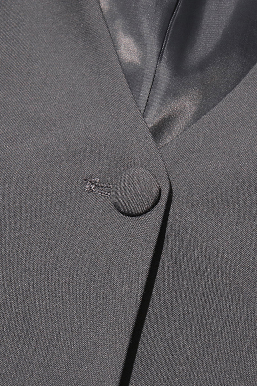 Yaka Fiyonk Detaylı Gri Blazer