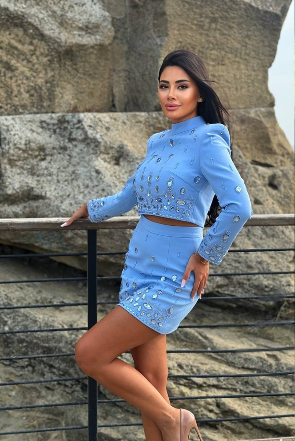 Sierra - Mavi Mini Etekli Takım