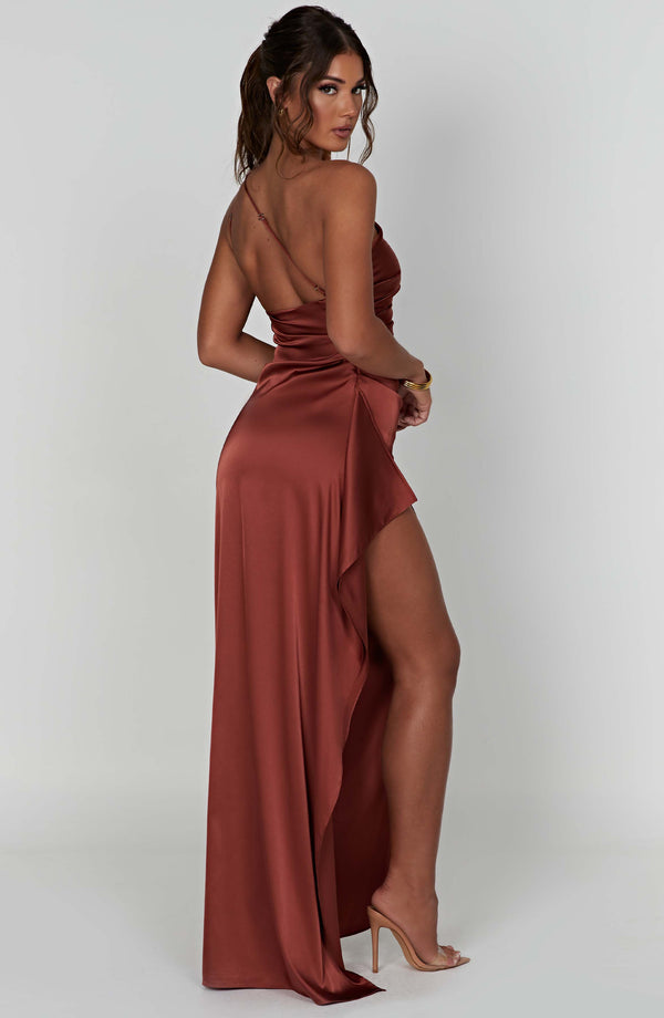 Ariel - Bronz Maxi Elbise