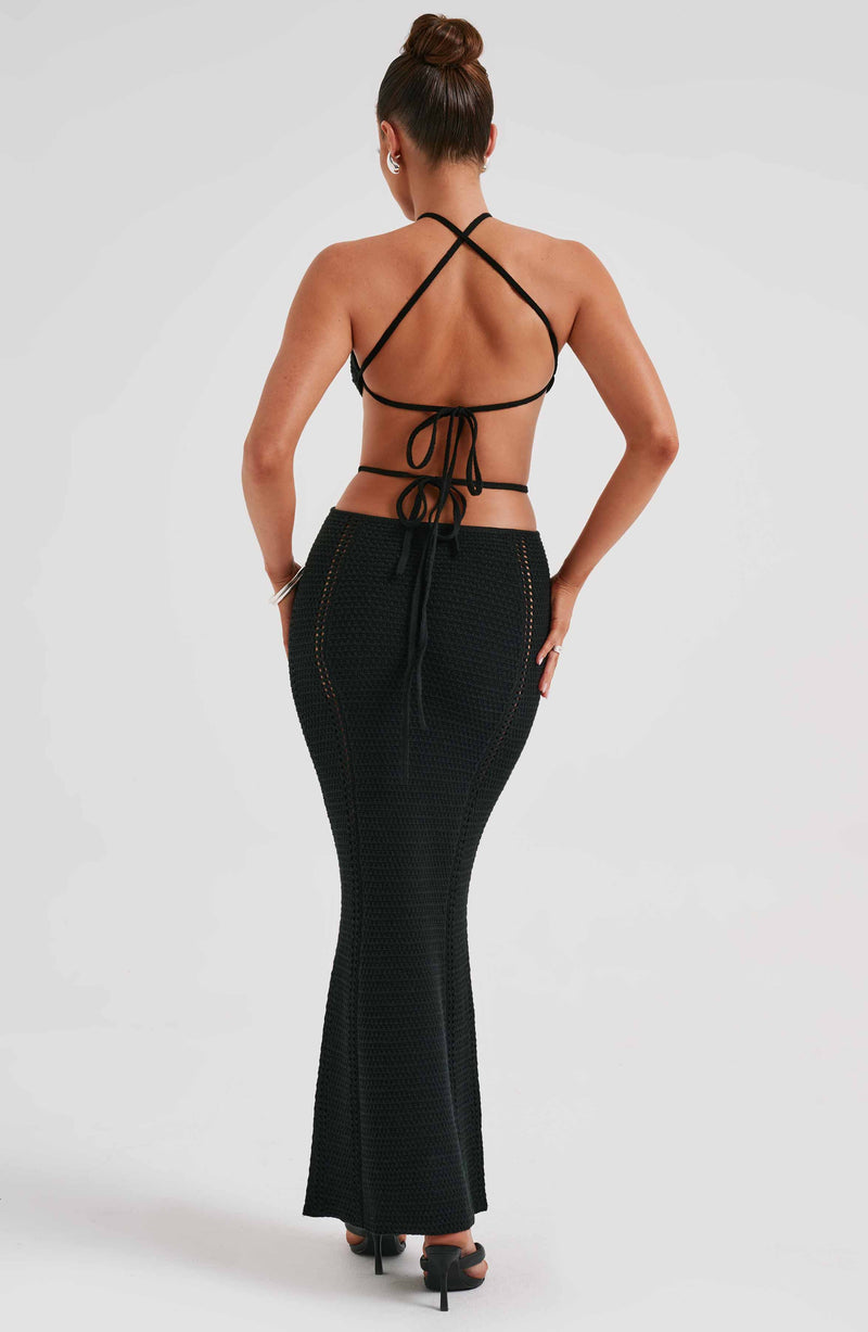 Delia - Siyah Maxi Elbise