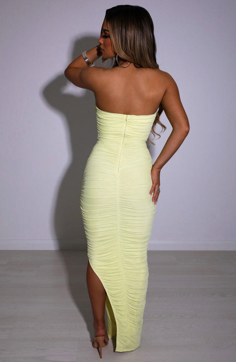 Demi - Lime Maxi Elbise