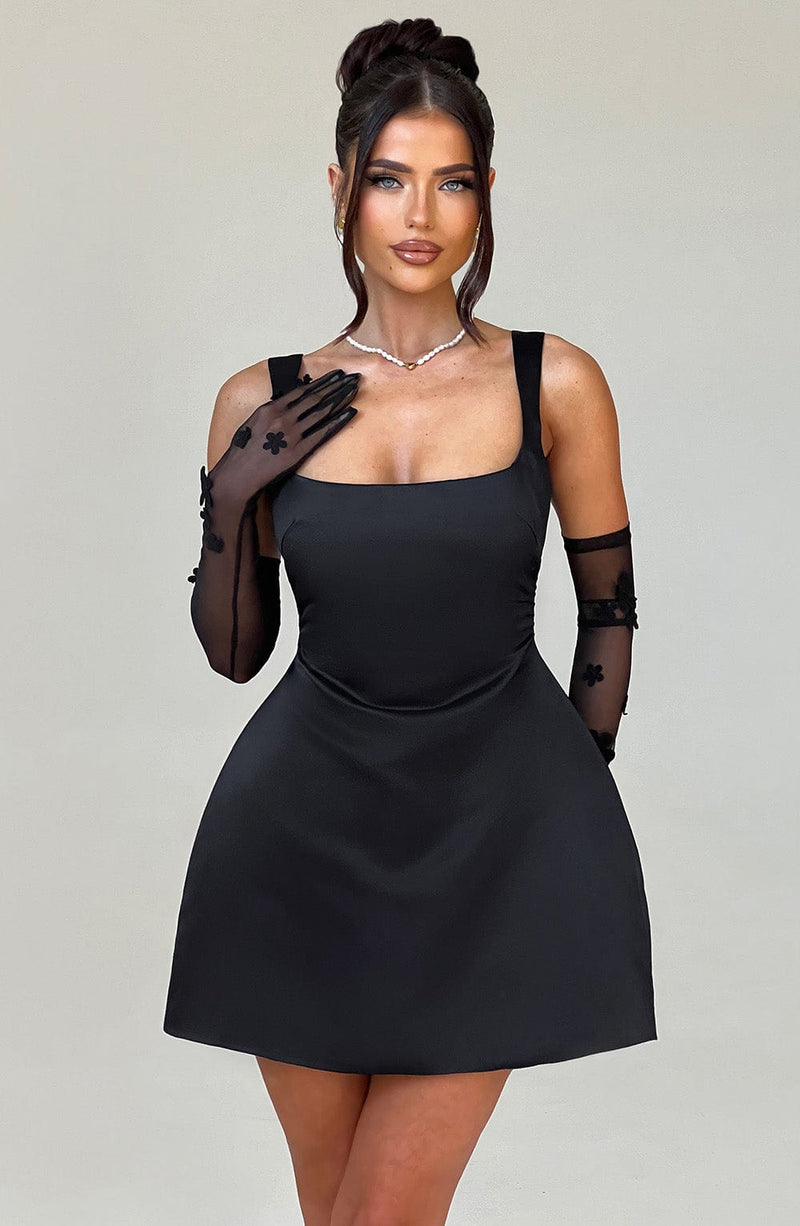 Sofie - Siyah Mini Elbise