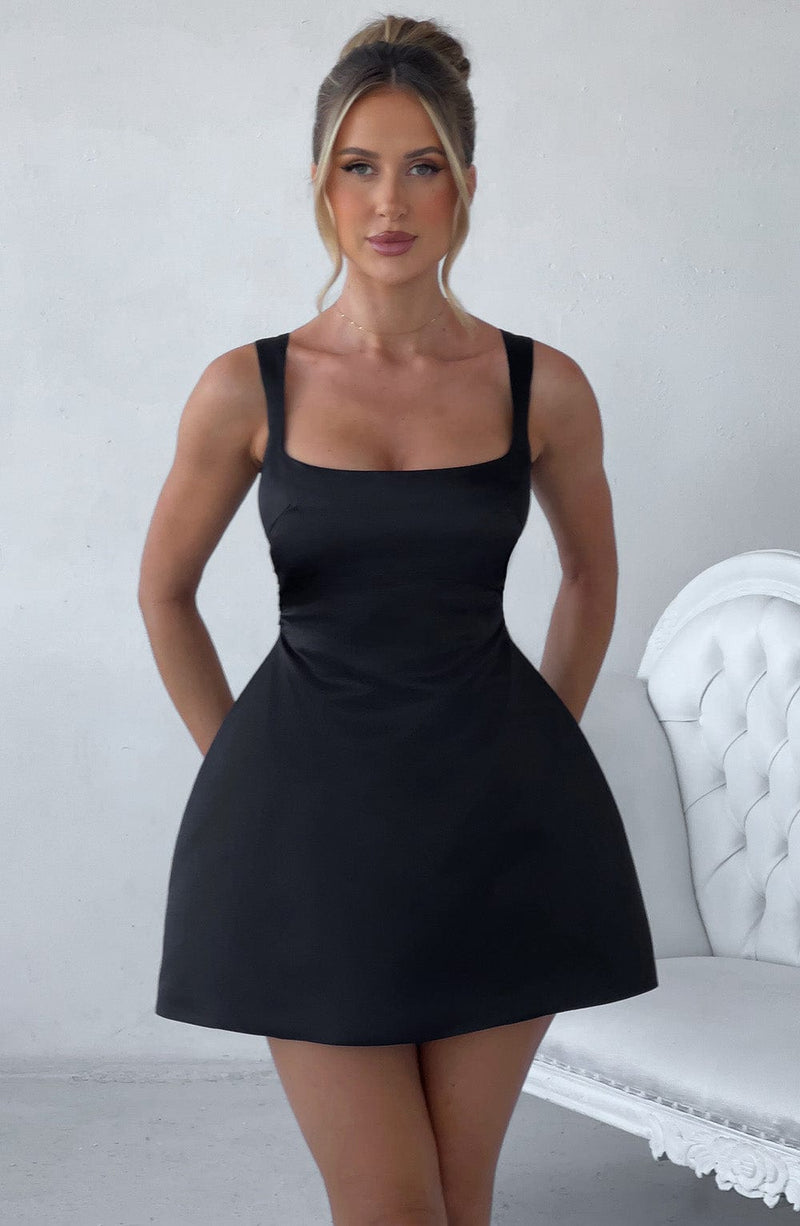Sofie - Siyah Mini Elbise