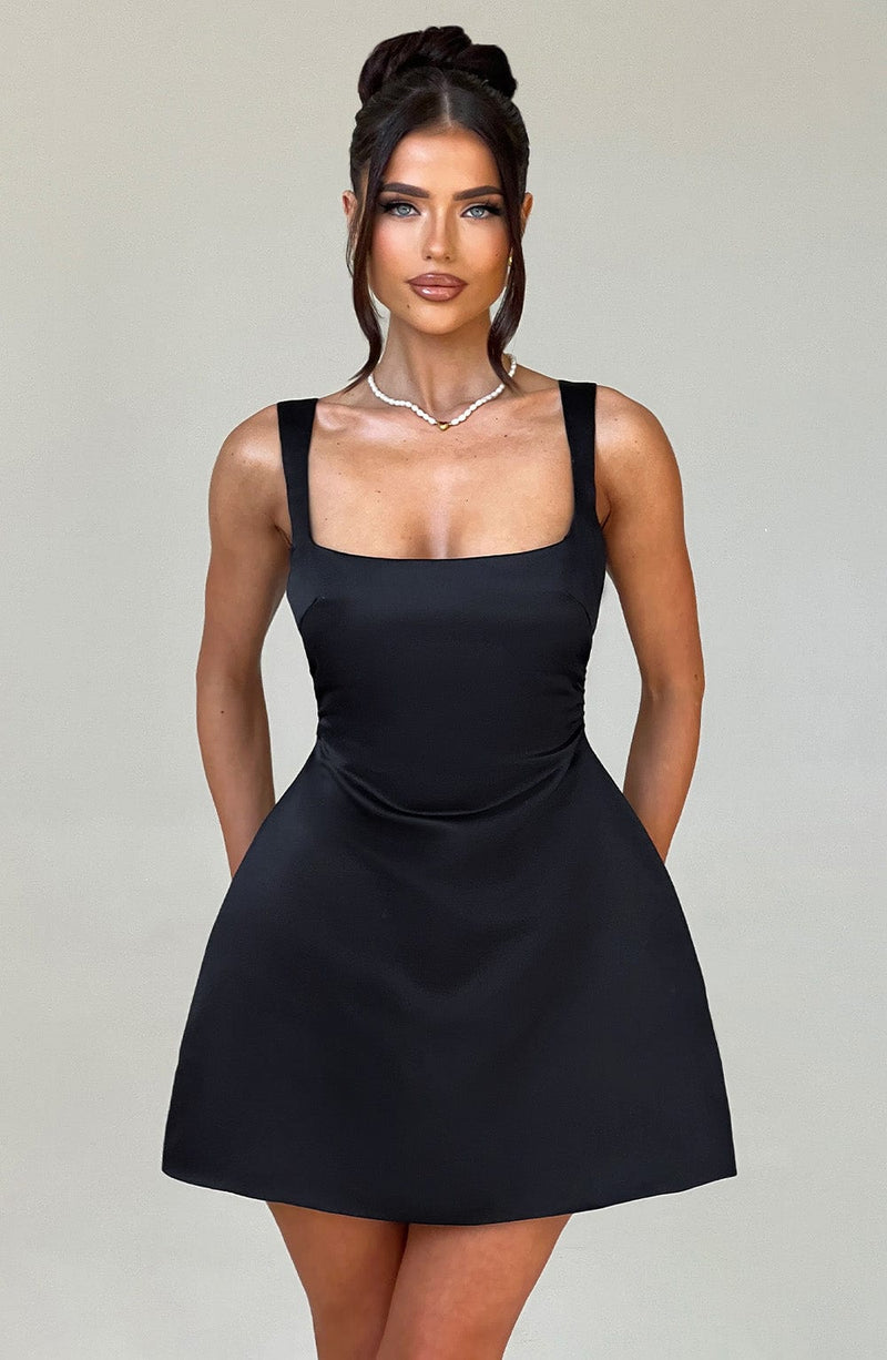 Sofie - Siyah Mini Elbise